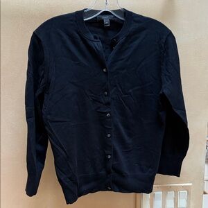 JCrew Black Knit Cardigan